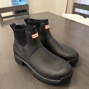 Hunter Men's Black Ankle Boots